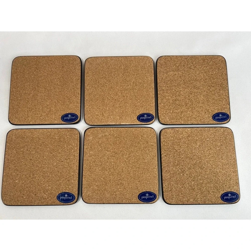 Pimpernel Coaster Set Hunting Lodge Antler Cork Back‎ Cabin Decor